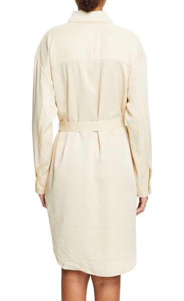 Robe ceinture Esprit beige femme