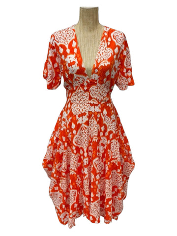 Robe longue Musy Muse femme orange