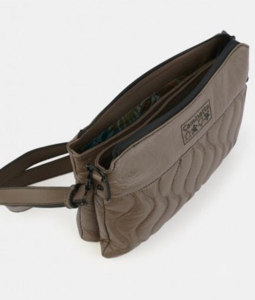 Sac bandoulière marron Caminatta- bandoulière ajustable