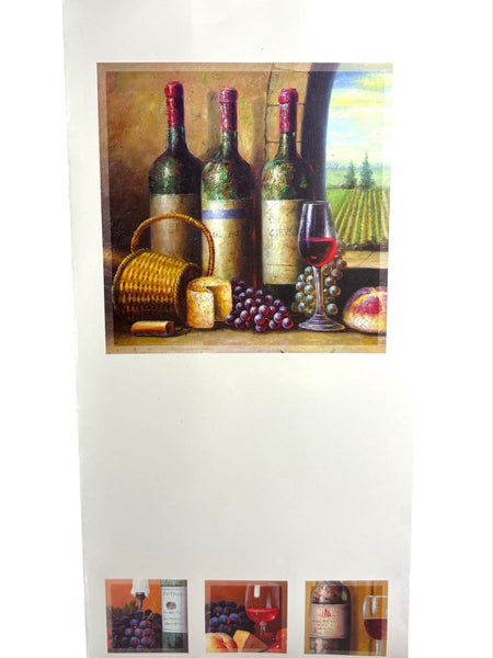 Sac bouteille Kairui motif bouteilles de vin rouge 12,5 x 34,5 x 9 cm