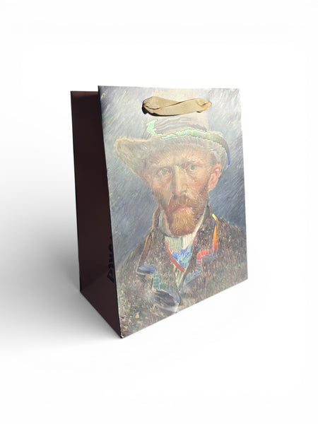 Sac cadeau Van Gogh autoportrait Mikirei 18 x 23 x 10 cm
