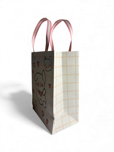 Sac cadeau MIKIREI lapin 18 x 23 x 10 cm