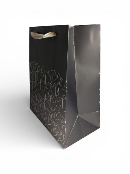 Sac cadeau motif cœur 18 x 23 x 10 cm
