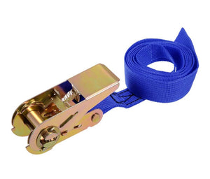 Sangle à cliquet 7 m x 2,5 cm – Charge jusqu’à 500 kg – Bleu