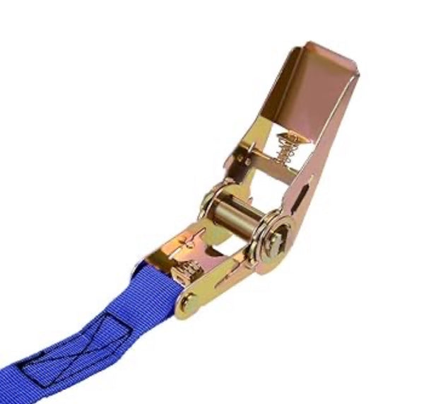 Sangle à cliquet 7 m x 2,5 cm – Charge jusqu’à 500 kg – Bleu