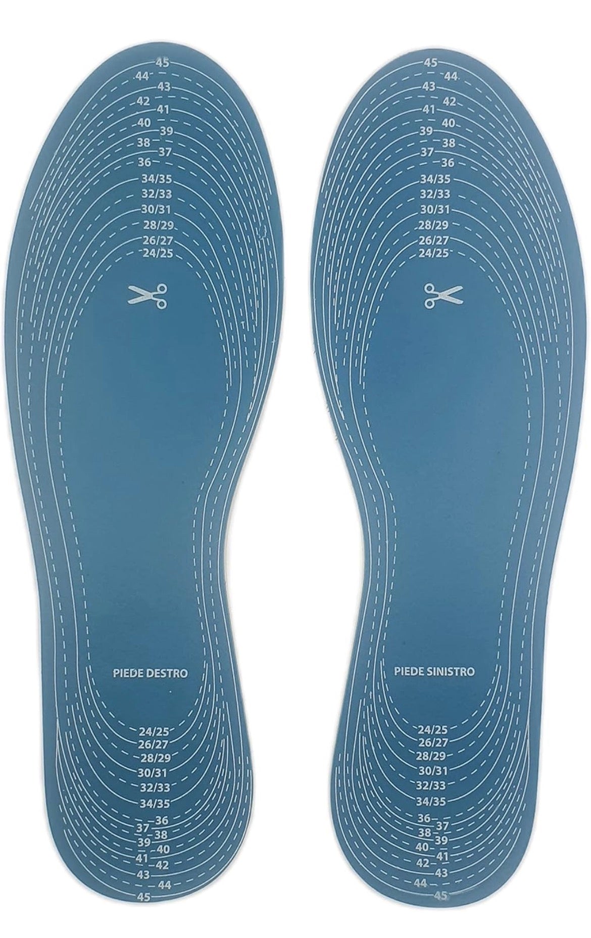 Semelle Chaussure hygiénique MD Casa à découper bleue