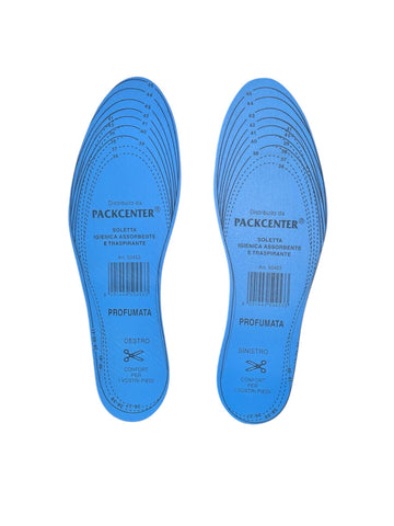 Semelle Chaussure hygiénique MD Casa bleue parfumée à découper