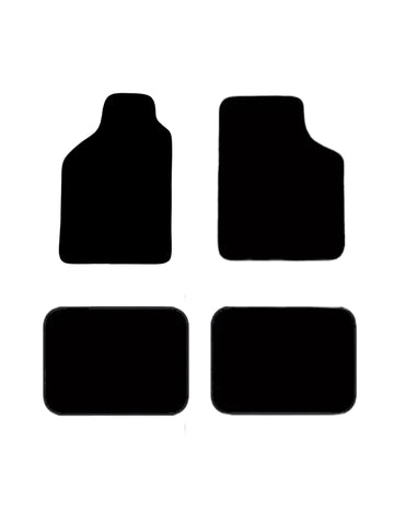 Set de 4 tapis noir de voiture – Tapis avant et arrière - universel