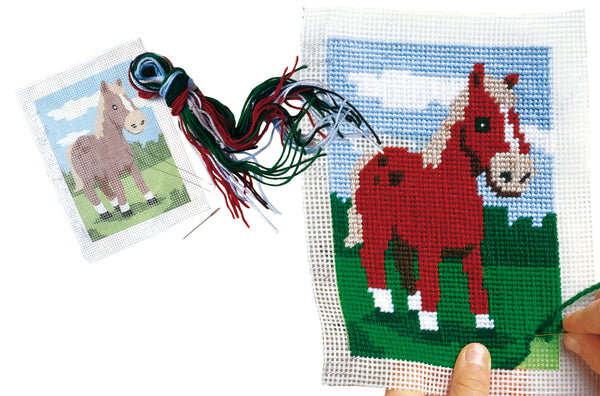 Set de broderie chevaux SES Creative 6 ans et +