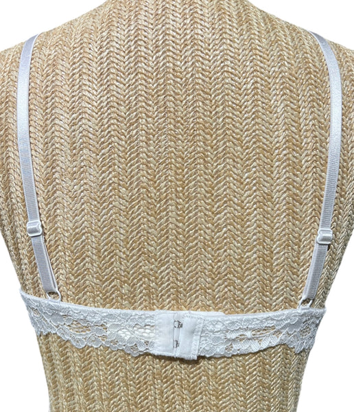 Soutien-gorge Lara Rectangle à dentelle Blanc