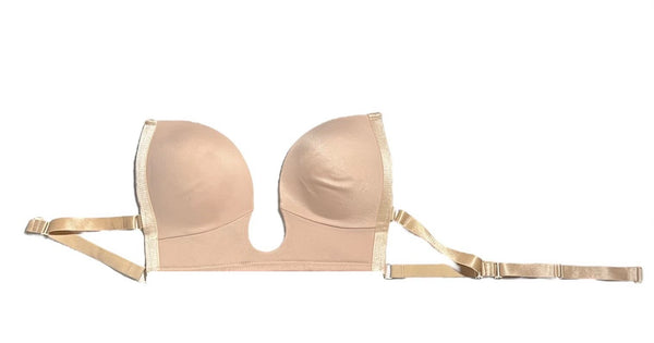 Soutien-gorge sans bretelles push-up – Beige