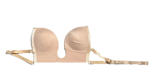 Soutien-gorge sans bretelles push-up – Beige
