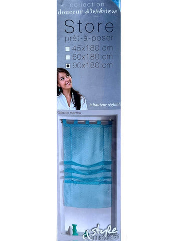 Store prêt-à-poser Galactic Menthe – Collection Douceur d’Intérieur - 90 x 180 cm