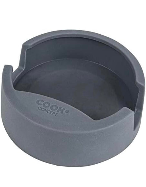 Support Cuisine Cook Concept Gris Multifonction 14x14x5 cm Silicone Antidérapant
