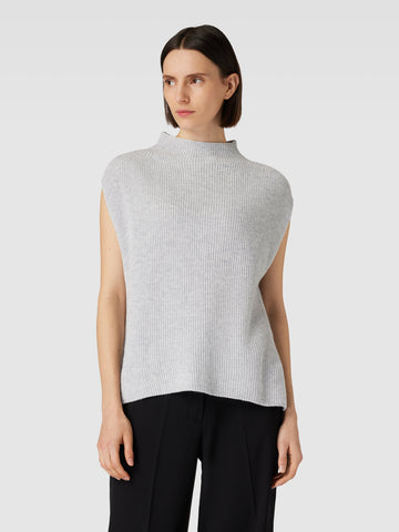 Sweatshirt Esprit sans manche col montant - Gris Femme