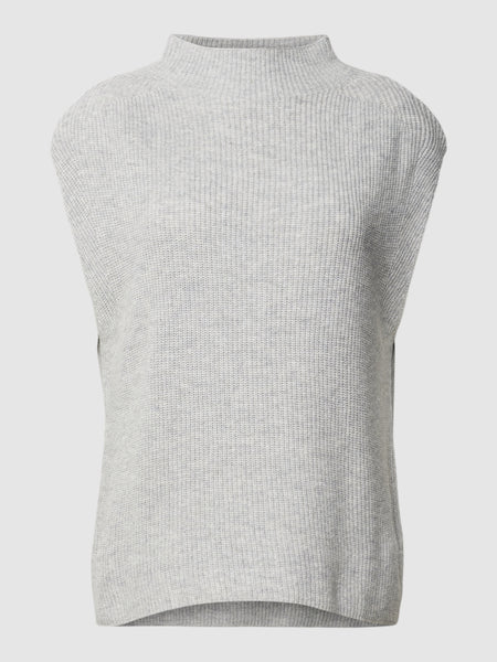 Sweatshirt Esprit sans manche col montant - Gris Femme