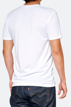 T-shirt 100 Percent “100-PRCNT” blanc et orange homme