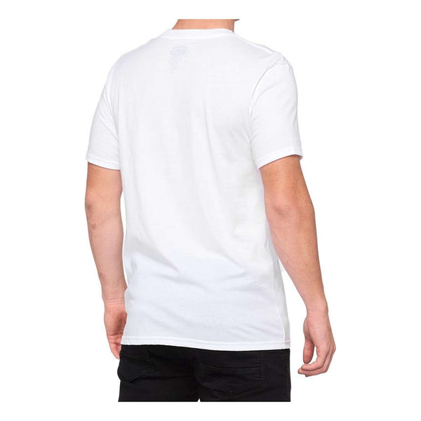 T-shirt 100 percent “100 %” blanc homme