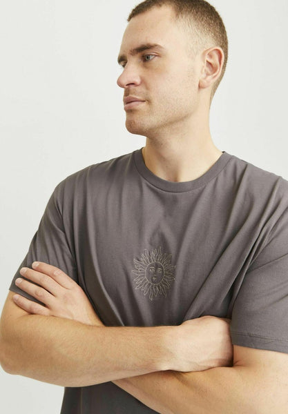 T-shirt Jack & Jones soleil gris homme