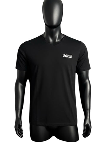 T-shirt Swiss Brand noir homme
