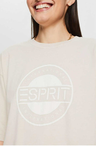 T-shirt Esprit beige Femme