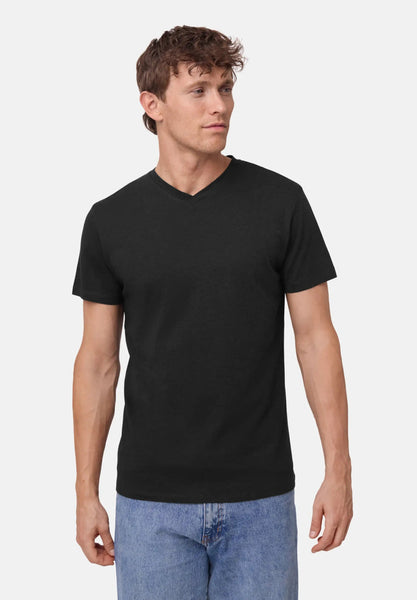 T-shirt col en V Danish Endurance noir homme