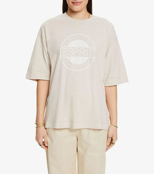 T-shirt Esprit beige Femme
