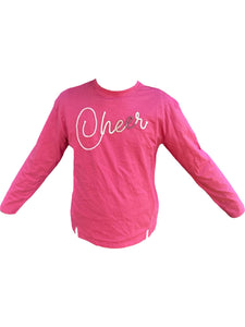 T-shirt manches longues Street Monkey rose fille "cheer"