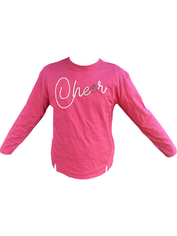 T-shirt manches longues Street Monkey rose fille "cheer"