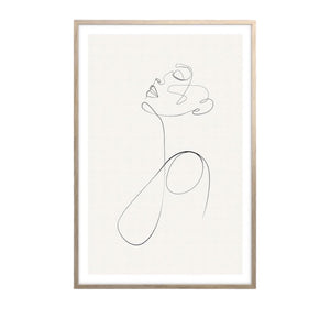 Tableau décoration art femme - 37.5 x 47.5 cm