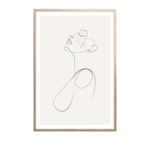 Tableau décoration art femme - 37.5 x 47.5 cm
