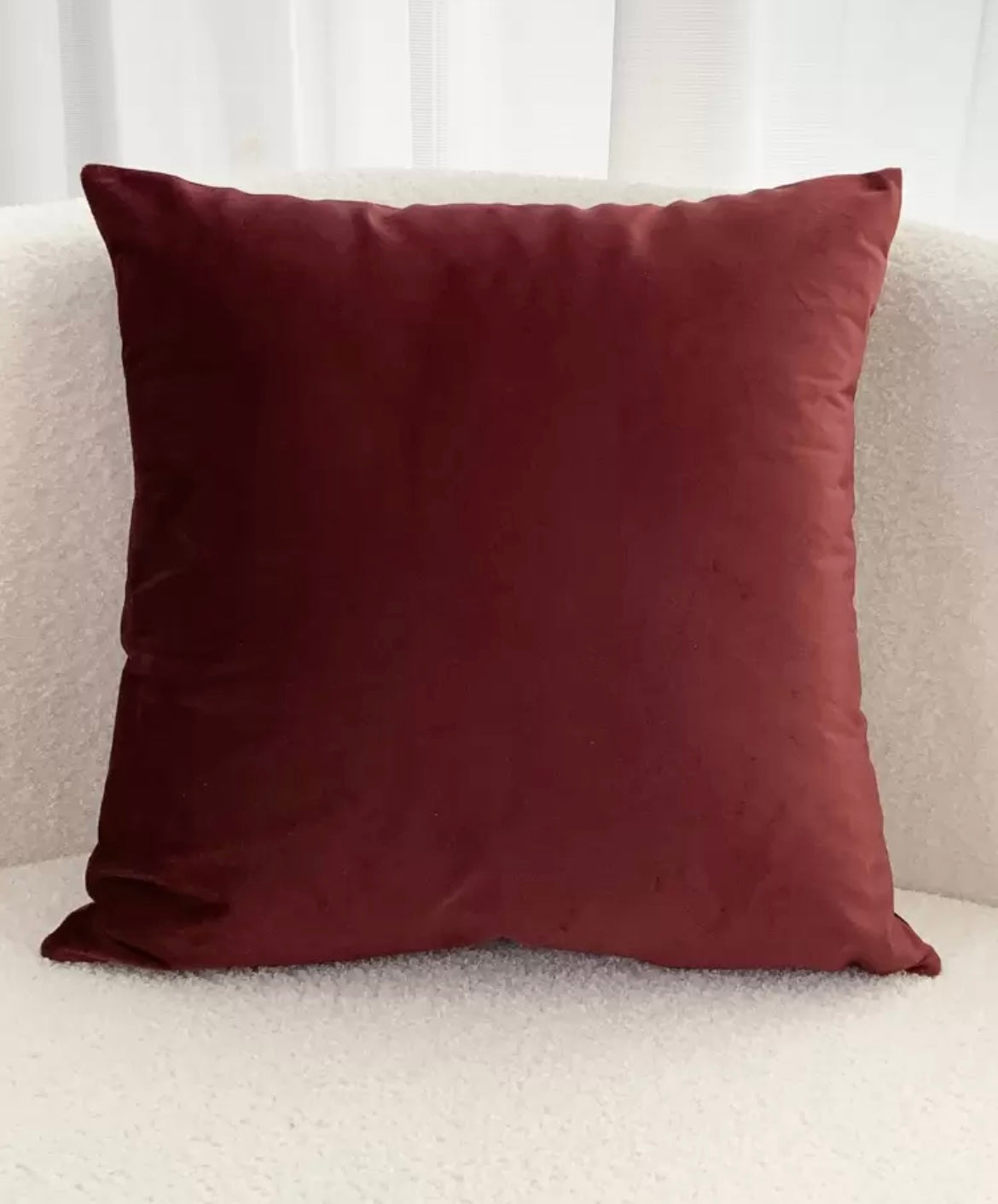 Taie d’oreiller bordeaux 63×63 cm – coton 57 fils – 100 % coton