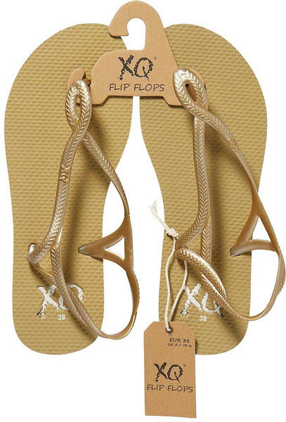 Tong XQ Flip Flops Doré Femme