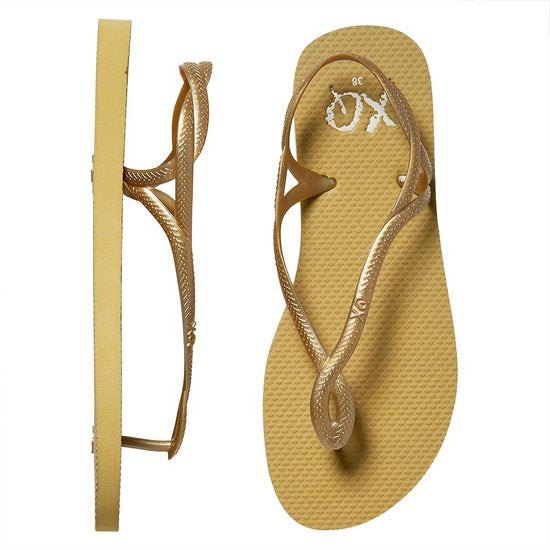 Tong XQ Flip Flops Doré Femme