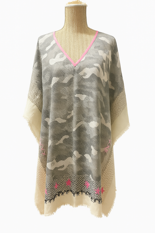 Top ample style poncho Soul Kathrine multicolore femme