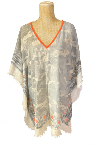 Top ample style poncho Soul Kathrine multicolore femme