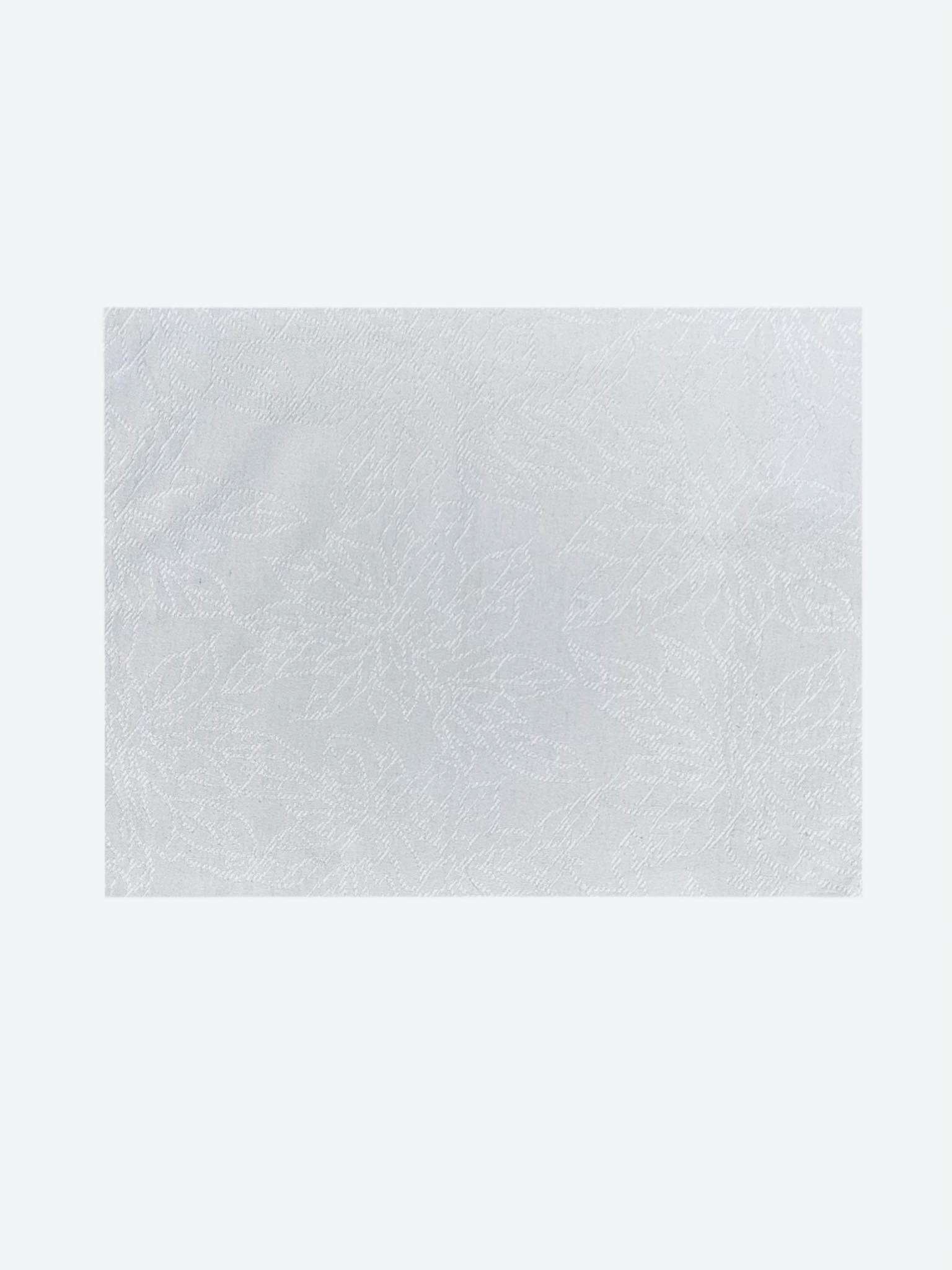 Torchon blanc brodé en coton – 42 × 67 cm