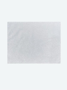 Torchon blanc brodé en coton – 42 × 67 cm
