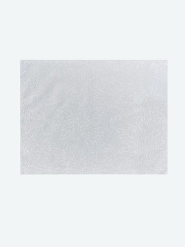 Torchon blanc brodé en coton – 42 × 67 cm