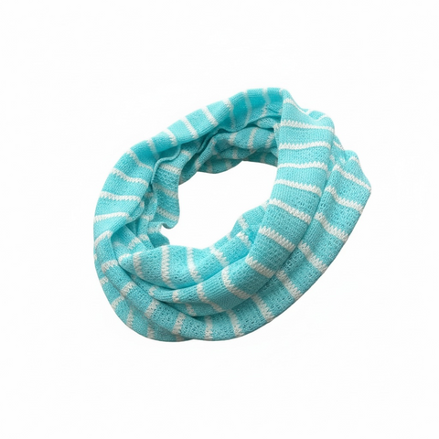 Tour de cou Bleu/Blanc 100% Coton