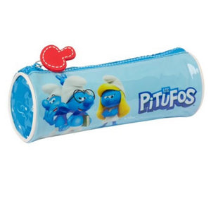 Trousse école Les Schtroumpfs (Los Pitufos) Bleue - 20 x 7 x 7 cm