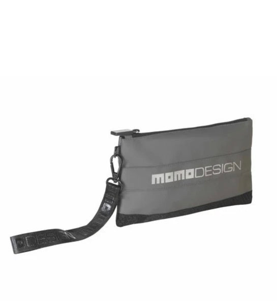 Trousse Momo Design grise et noire - 22 x 12 cm