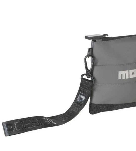 Trousse Momo Design grise et noire - 22 x 12 cm