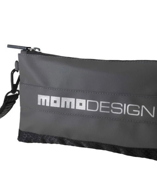 Trousse Momo Design grise et noire - 22 x 12 cm