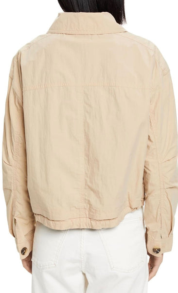Veste Esprit boutonnée doublée beige femme