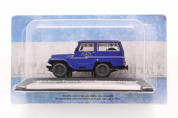 Voiture miniature IKA Jeep militaire Argentine 1964 – Bleue