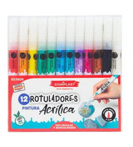 X12 marqueurs de peinture acrylique multisurfaces – Starplast