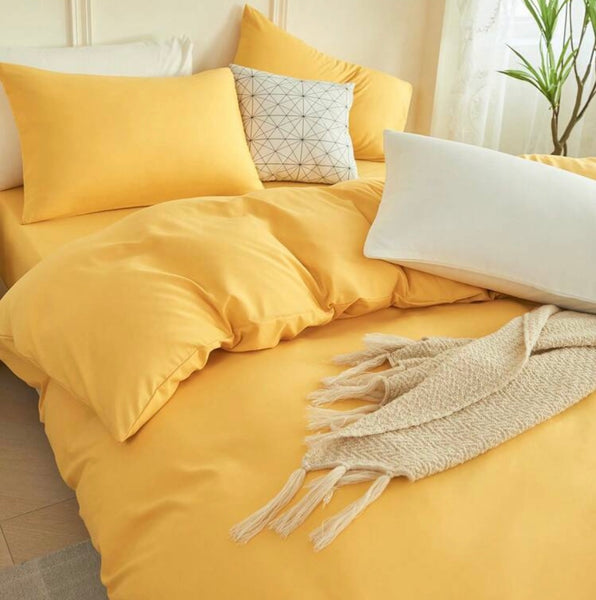 X2 taies d’oreiller jaune 50×70 cm – 57 fils – 100 % coton