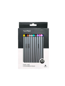 X30 feutres d’écriture colorés PaperPlace – Pointe fine 0,4 mm