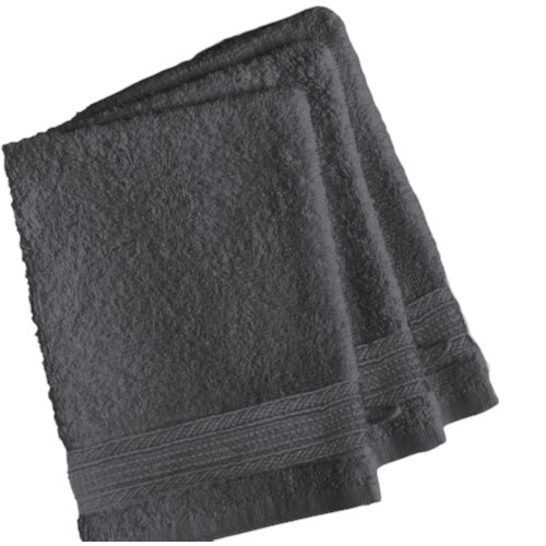X3 gants de toilette gris Minha Casa 15 × 21 cm 100% coton